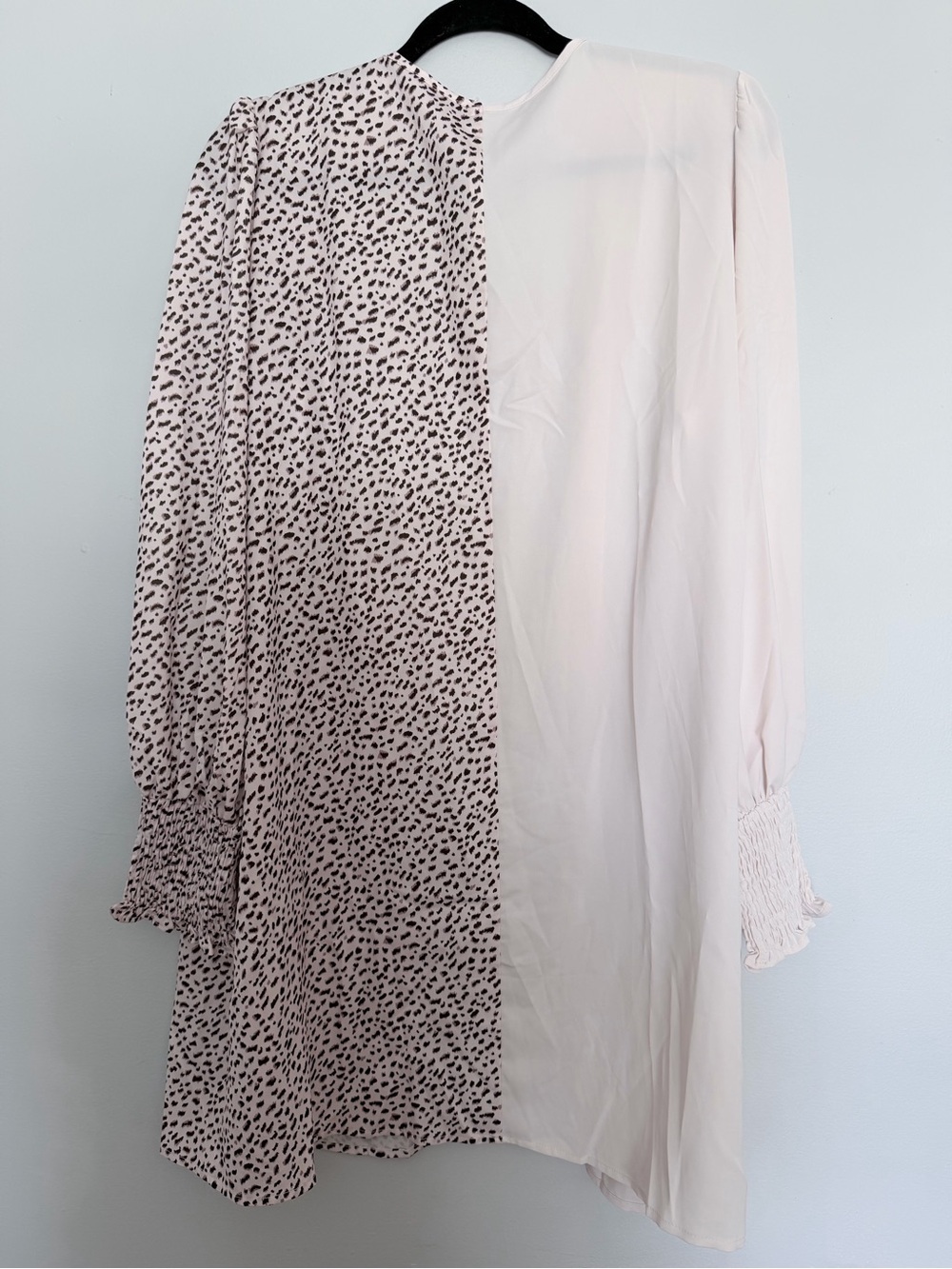 Women’s Two-Tone Cream & Leopard Print Open Cardigan - Picture 9 of 10